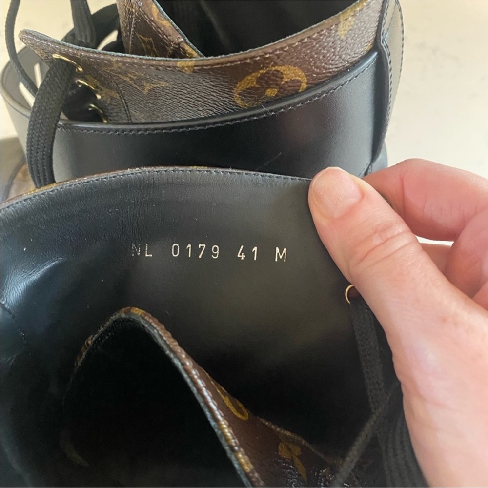 Louis Vuitton Women's Brown and Black Ankle Boots - Picture 8 of 12